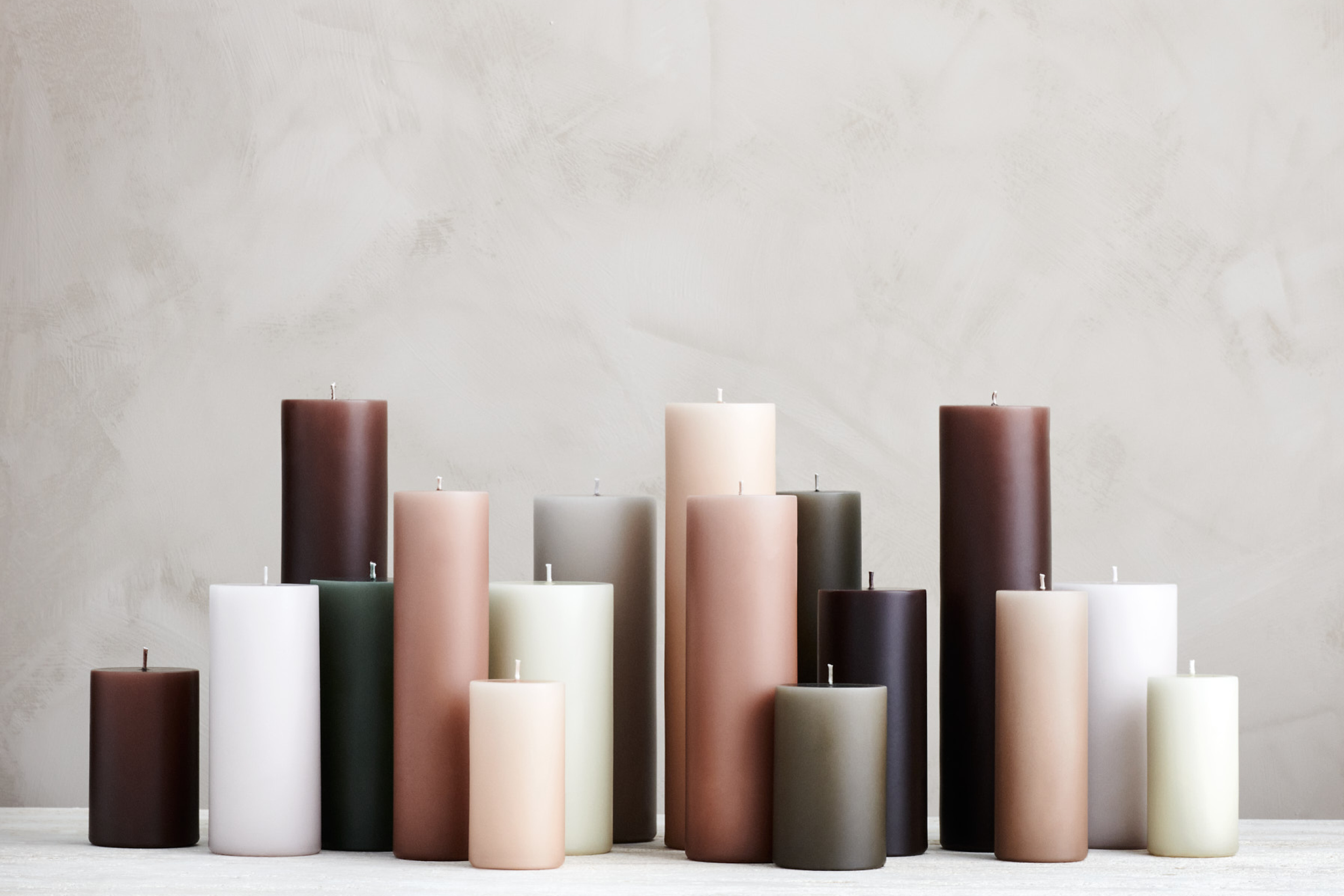 ester & erik Pillar candles