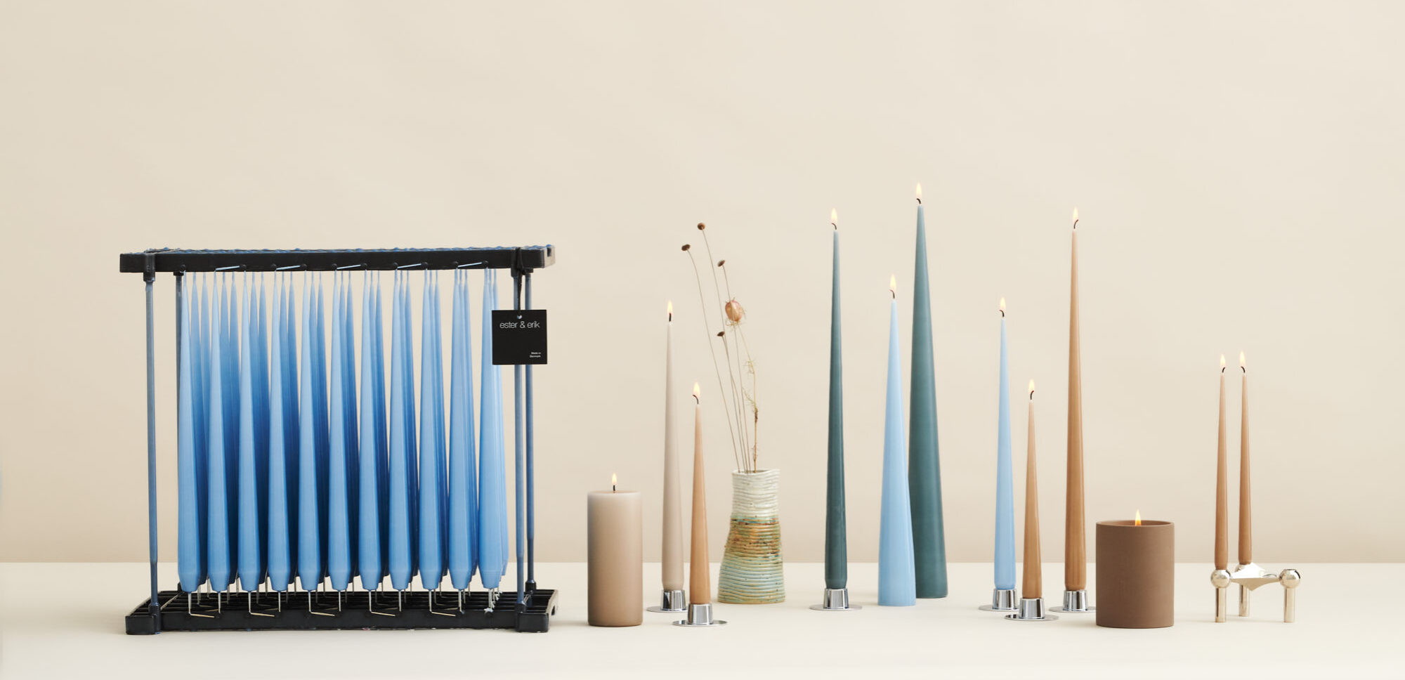 ester & erik Quality candles designed and produced in Denmark