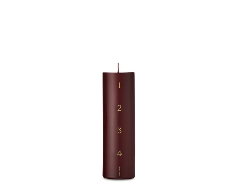Advent candles – No. 44/2 | DEEP WINE, 20 cm