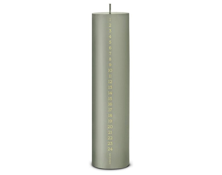 Pillar calendar candle