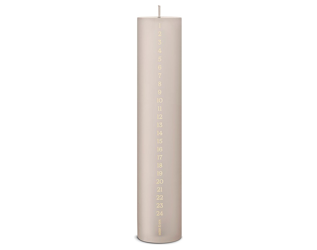 Pillar calendar candle