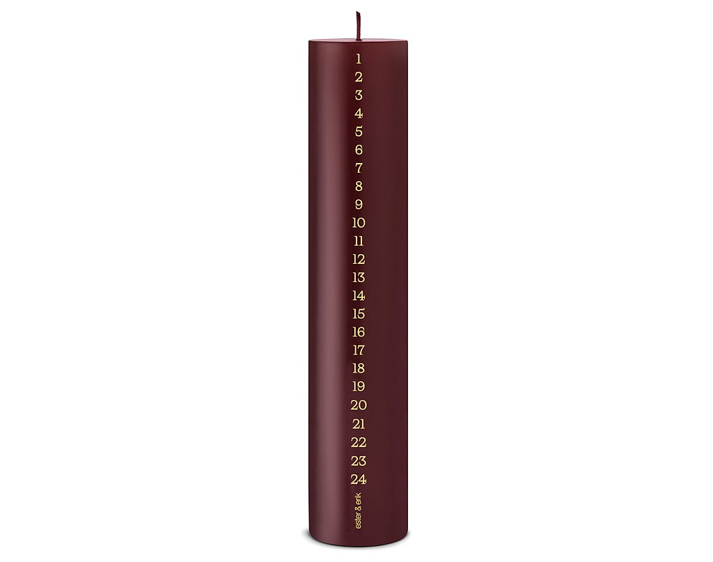 Pillar calendar candle