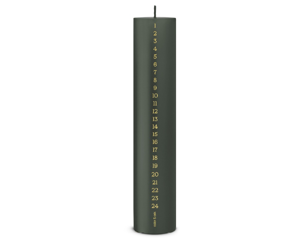 Pillar calendar candle