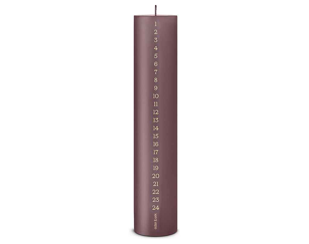 Pillar calendar candle